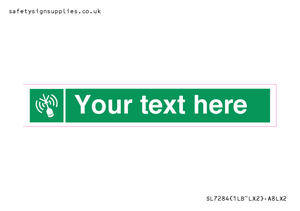 Custom sign safe condition Emergency position beacon